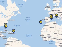 Mapa plavby