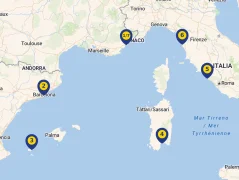 Mapa plavby