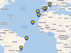 Mapa plavby